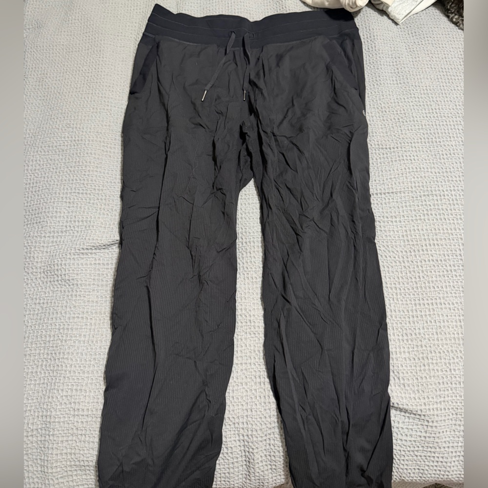 lululemon black dance studio pant